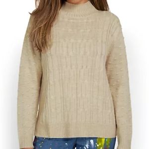 New York & Company Knit Mock Neck Pull Over Sweater
